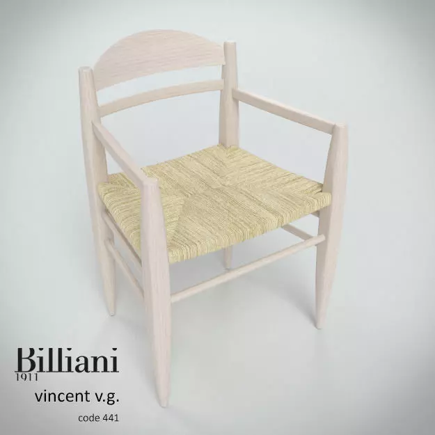 Billiani Vincent VG armchair rope 3D model_0