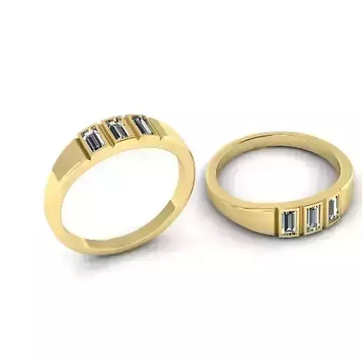 441 Ring with baguette stones