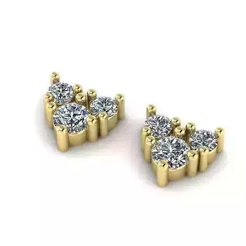 439 Earrings with stones