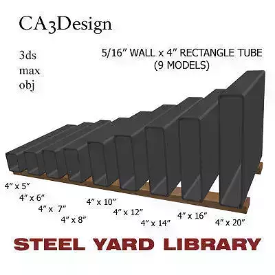 5 16in Wall x4in Rectangle Tube