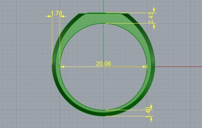 422 Ring with star of david 3D print model_5