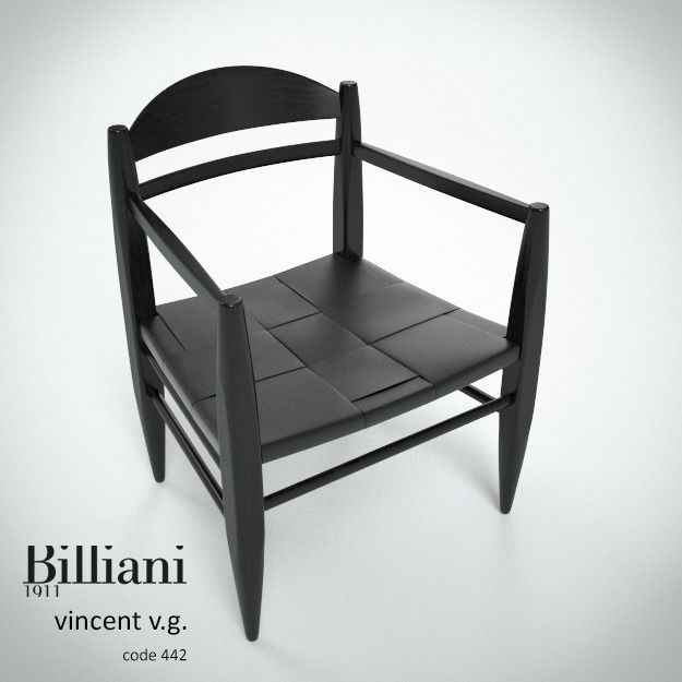 Billiani Vincent VG lounge chair black