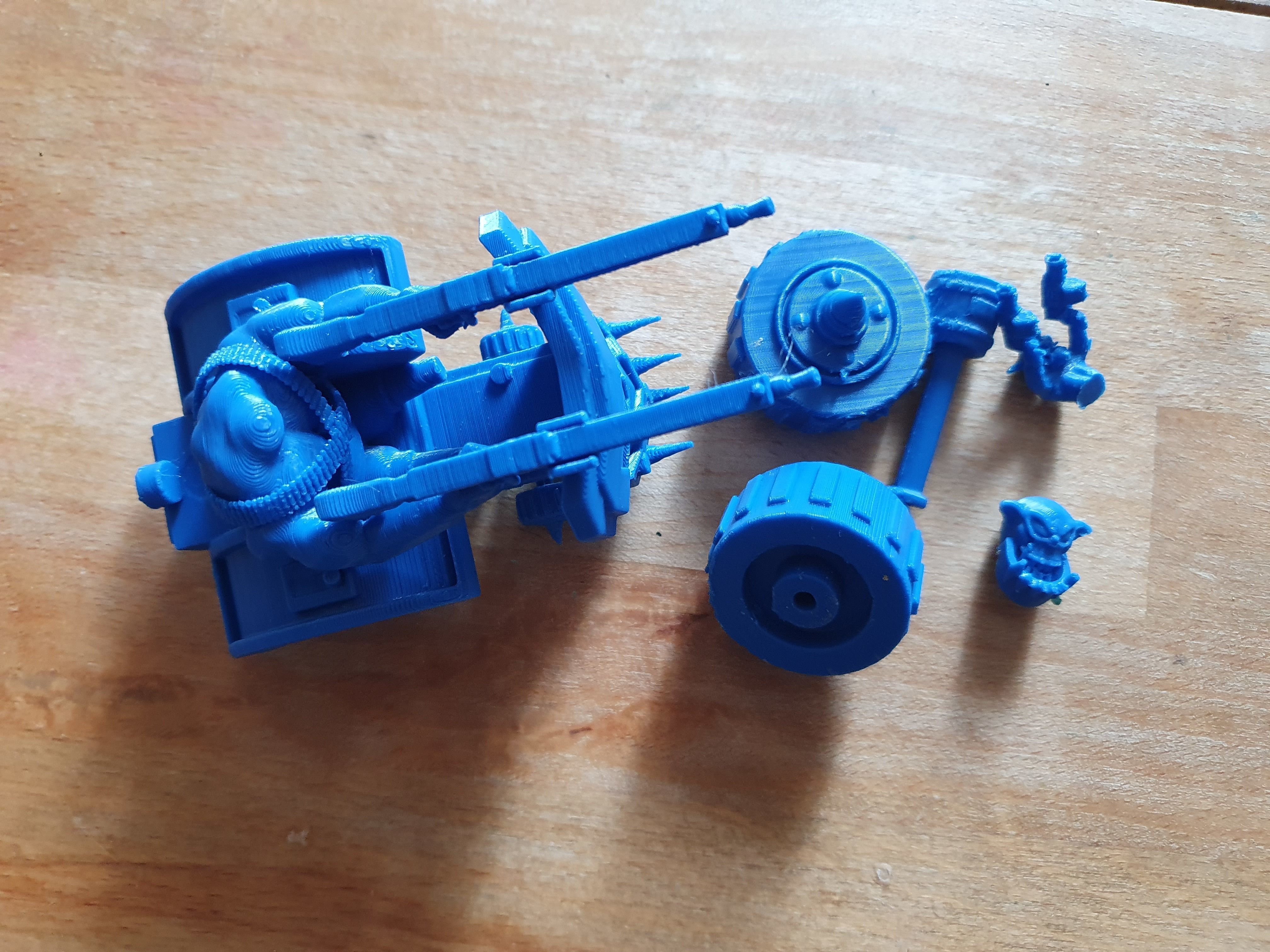 Ork In A Combat - Wheelchair 3D print model_2