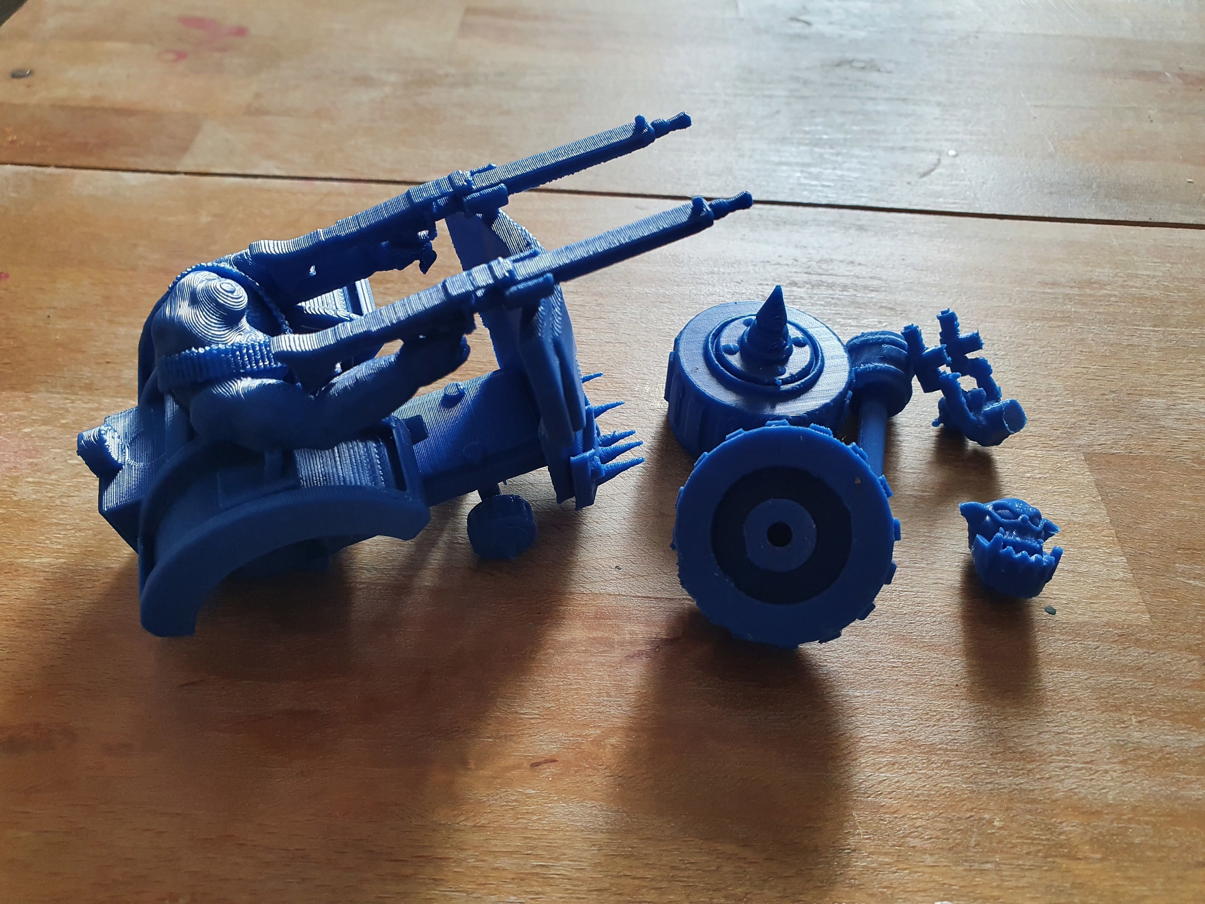 Ork In A Combat - Wheelchair 3D print model_1