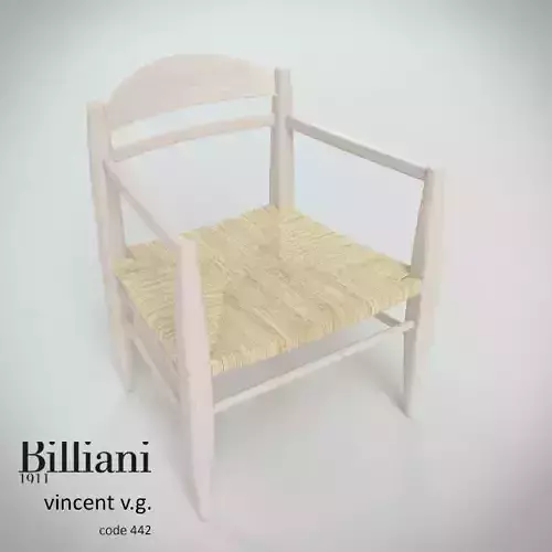 Billiani Vincent VG lounge chair rope 3D model