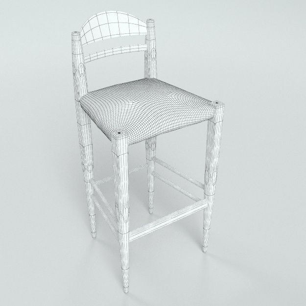 Billiani Vincent VG stool 444 3D model_1