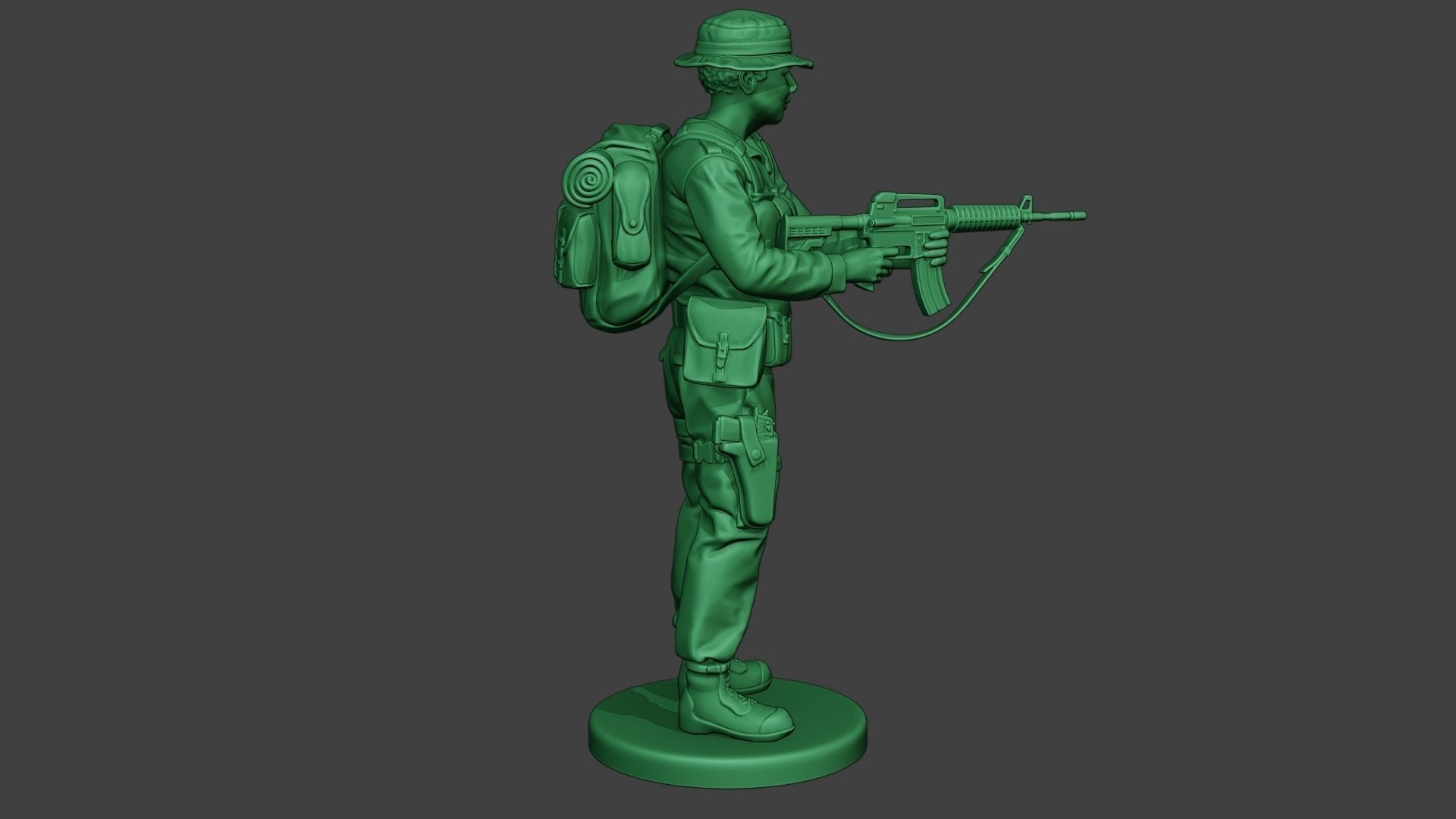 Modern Jungle Soldier Action MJS1 3D print model_8