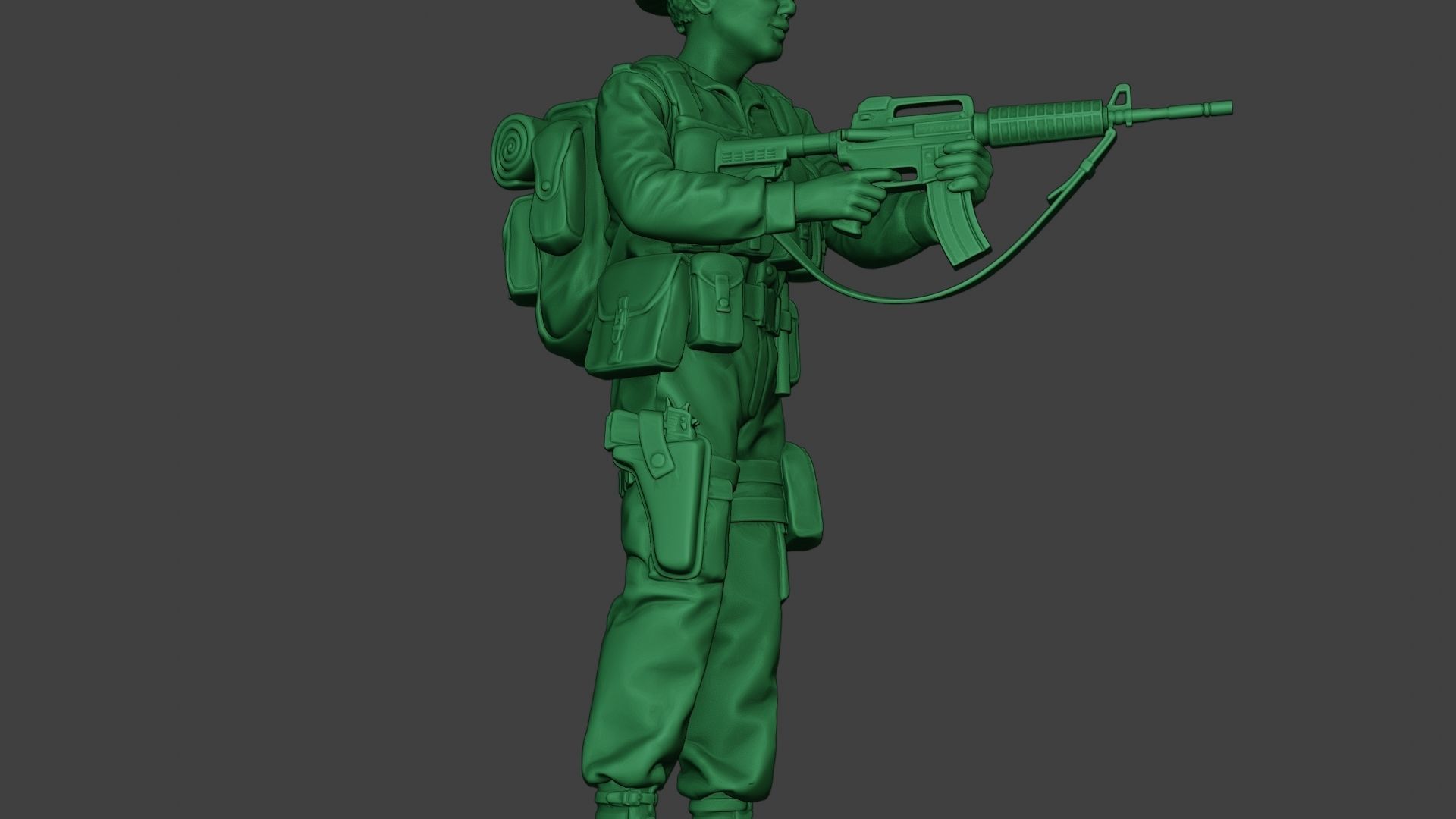 Modern Jungle Soldier Action MJS1 3D print model_30
