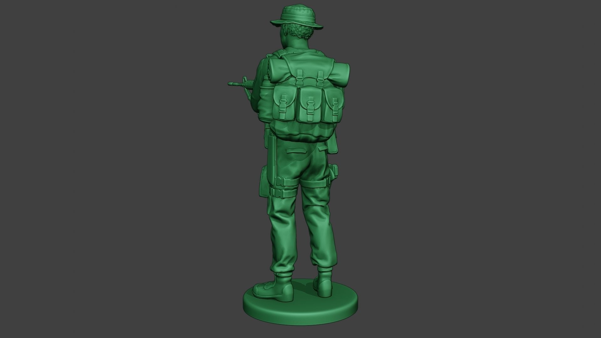 Modern Jungle Soldier Action MJS1 3D print model_5