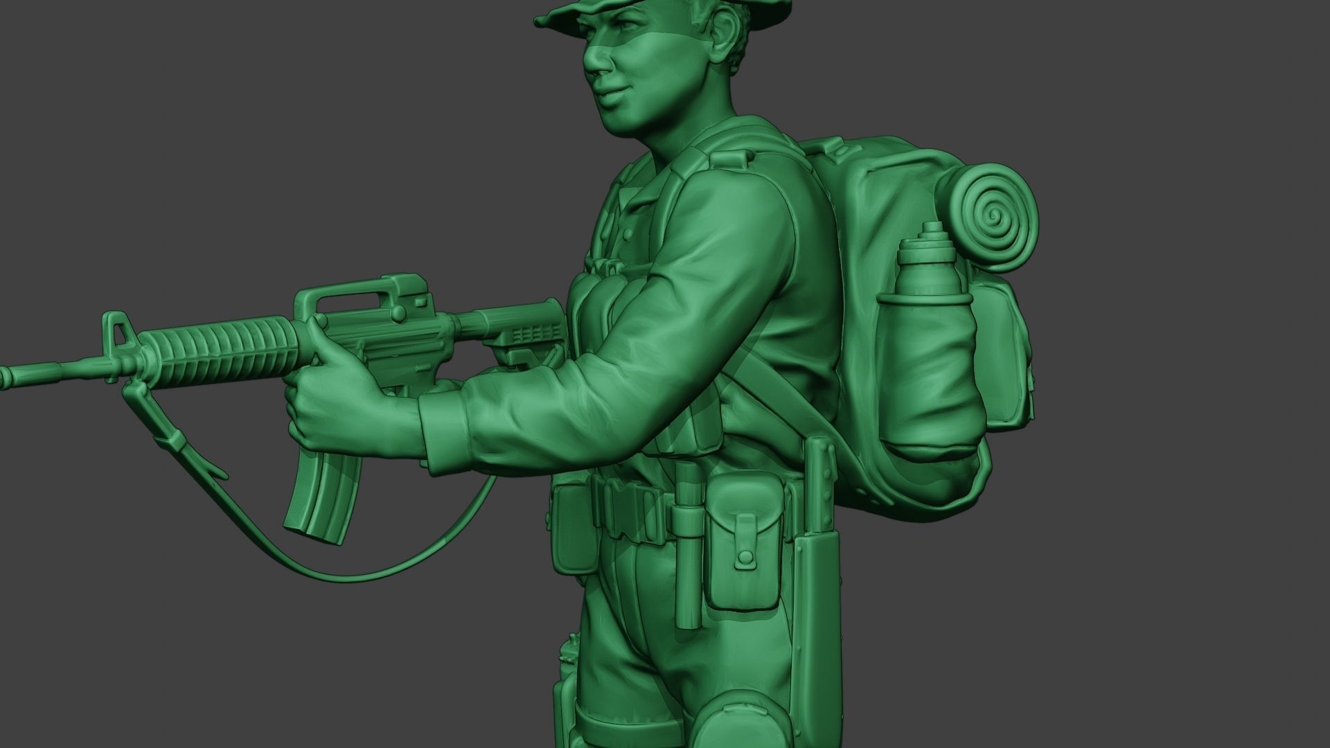 Modern Jungle Soldier Action MJS1 3D print model_19