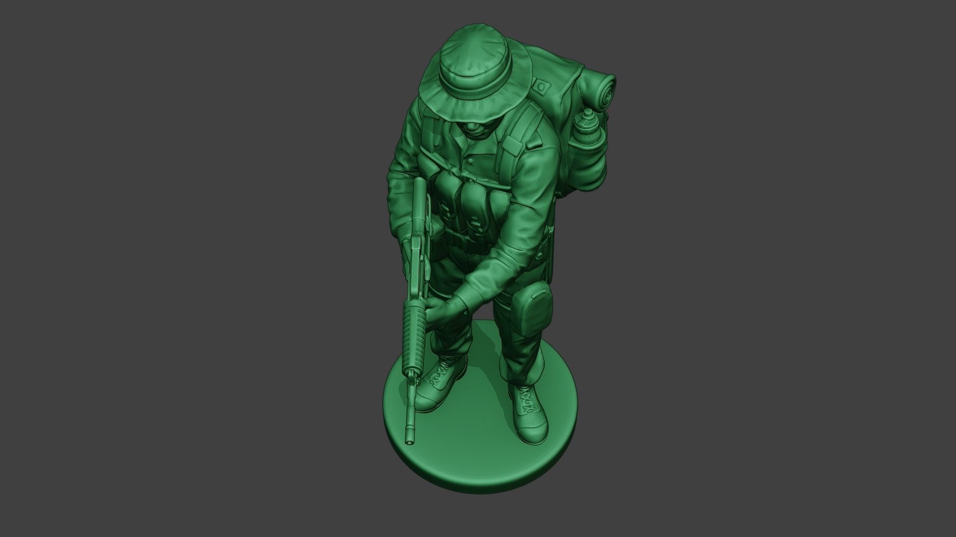 Modern Jungle Soldier Action MJS1 3D print model_15