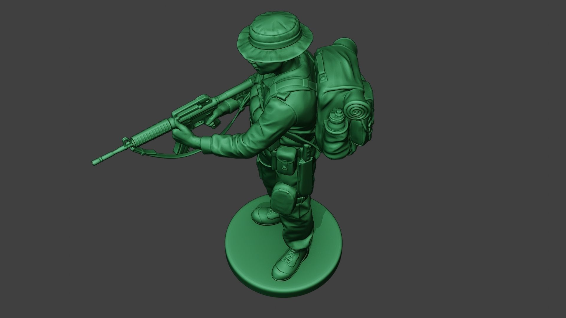 Modern Jungle Soldier Action MJS1 3D print model_16