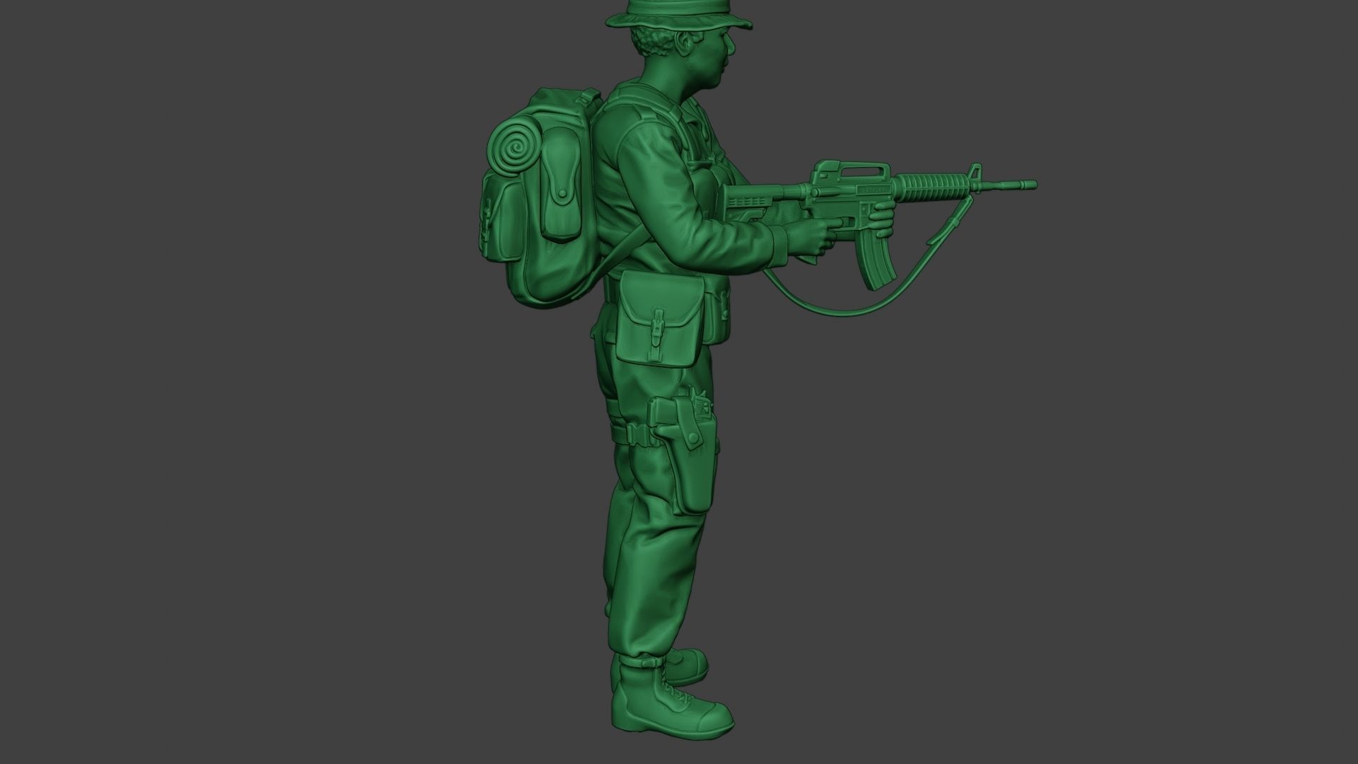 Modern Jungle Soldier Action MJS1 3D print model_32