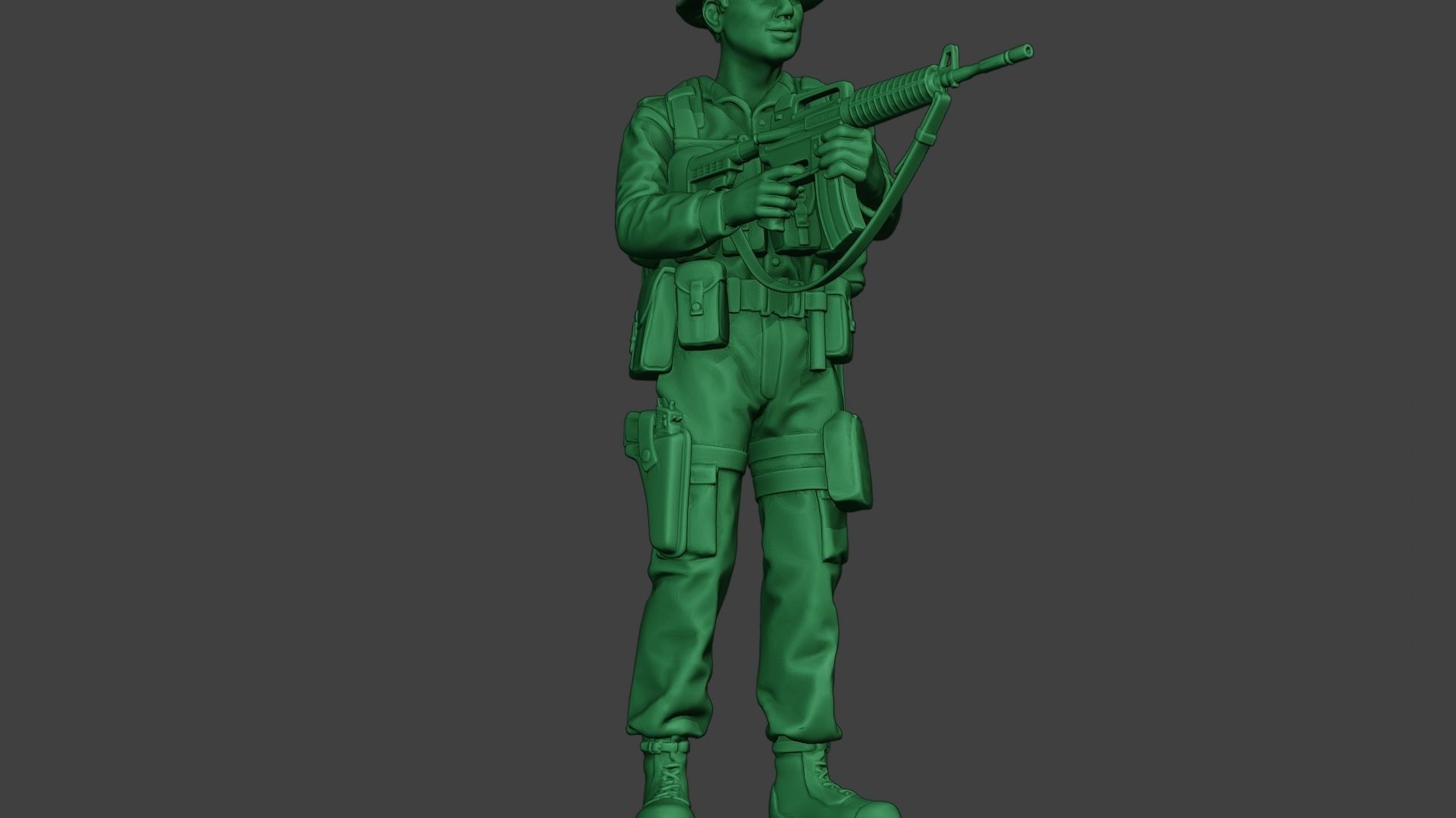 Modern Jungle Soldier Action MJS1 3D print model_14