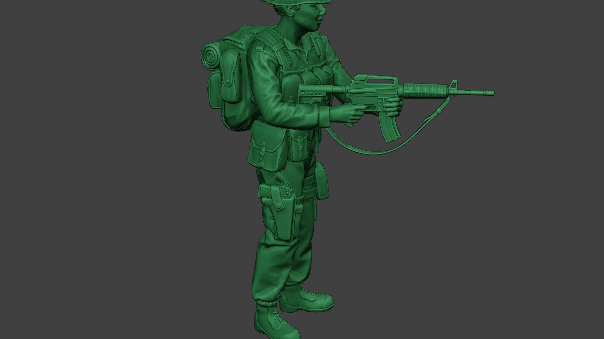 Modern Jungle Soldier Action MJS1 3D print model_31