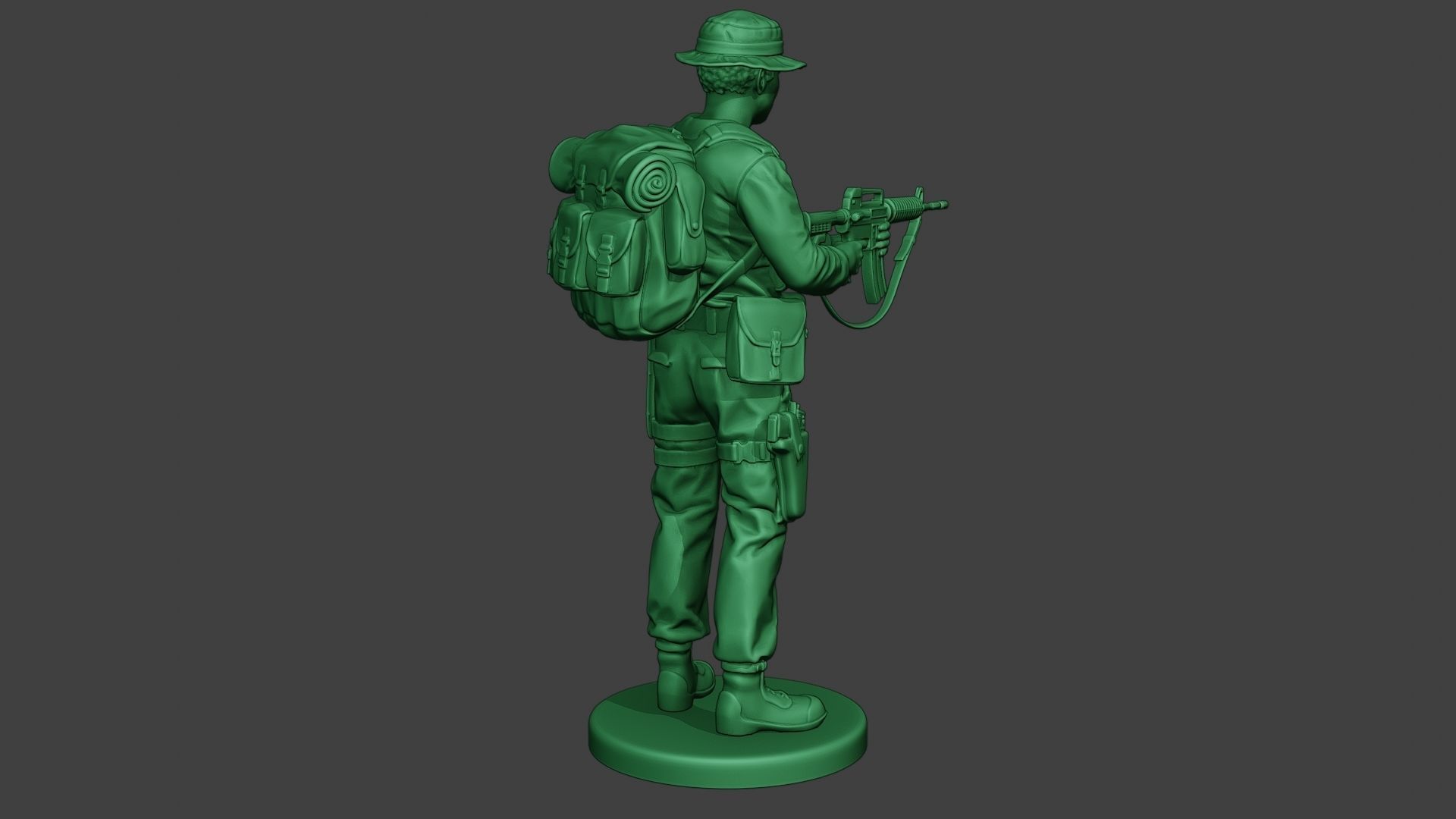 Modern Jungle Soldier Action MJS1 3D print model_7