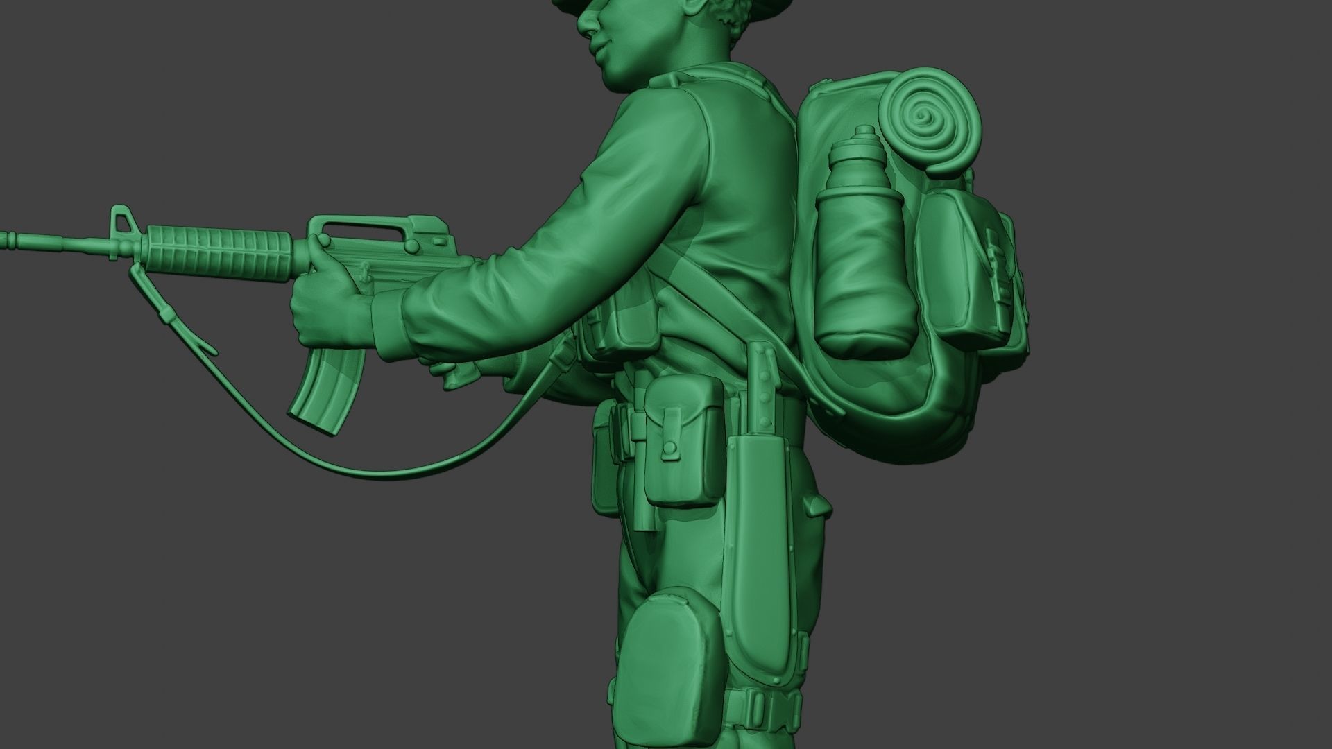 Modern Jungle Soldier Action MJS1 3D print model_18