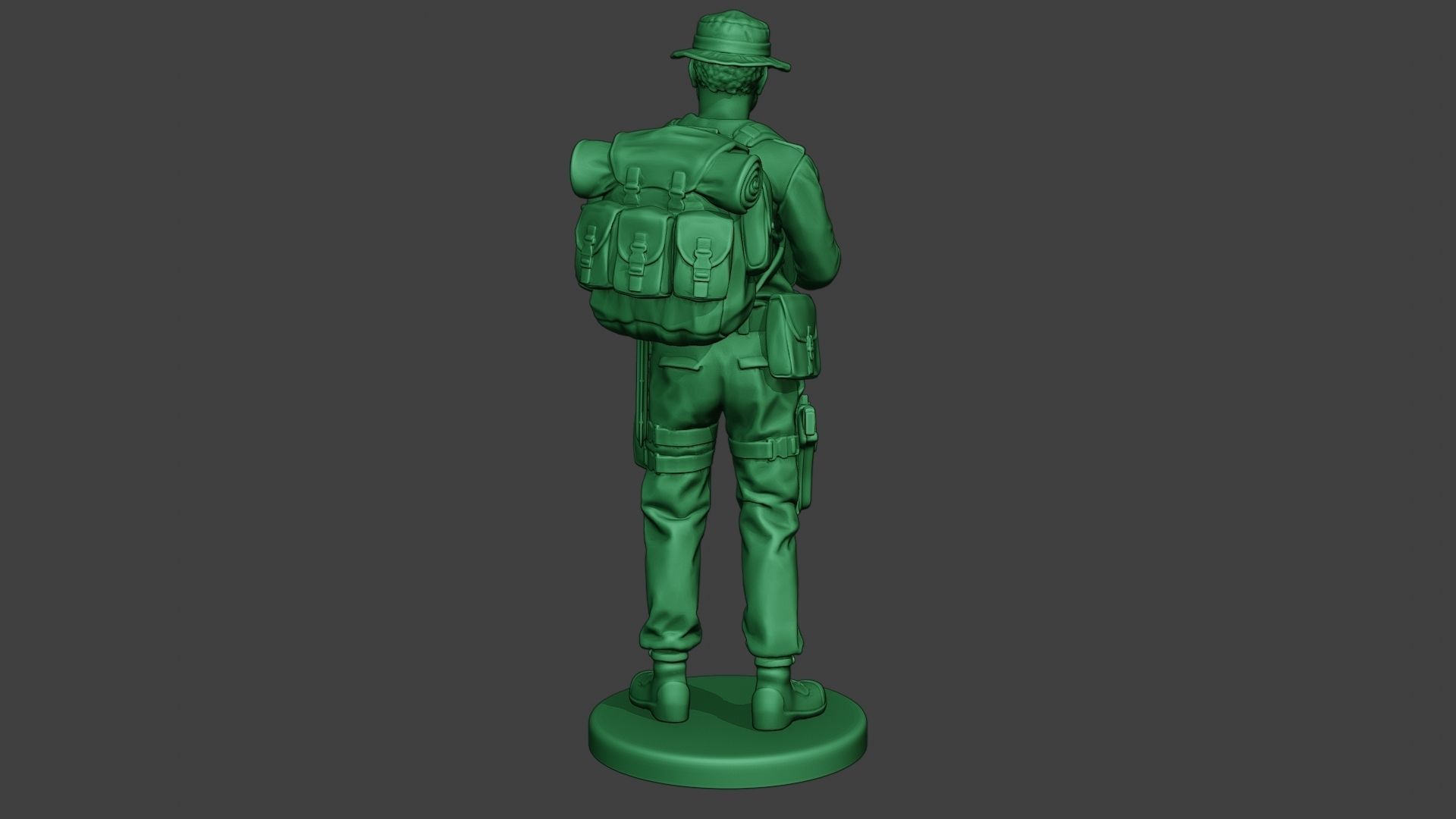 Modern Jungle Soldier Action MJS1 3D print model_6