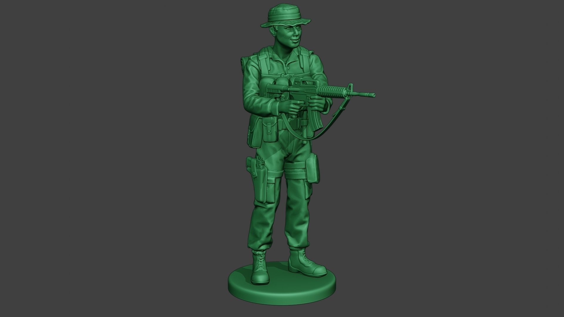 Modern Jungle Soldier Action MJS1 3D print model_10