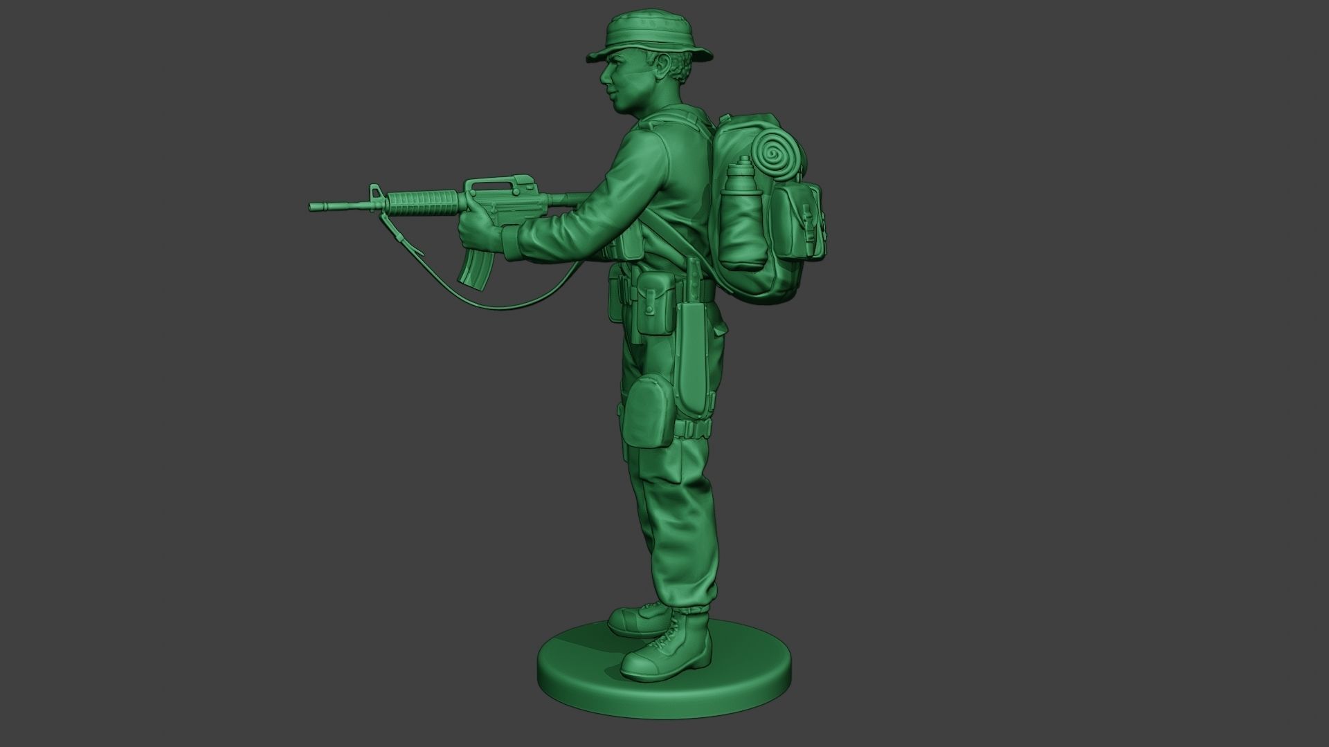 Modern Jungle Soldier Action MJS1 3D print model_3