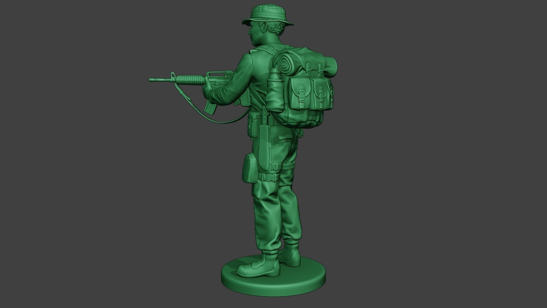 Modern Jungle Soldier Action MJS1 3D print model_4