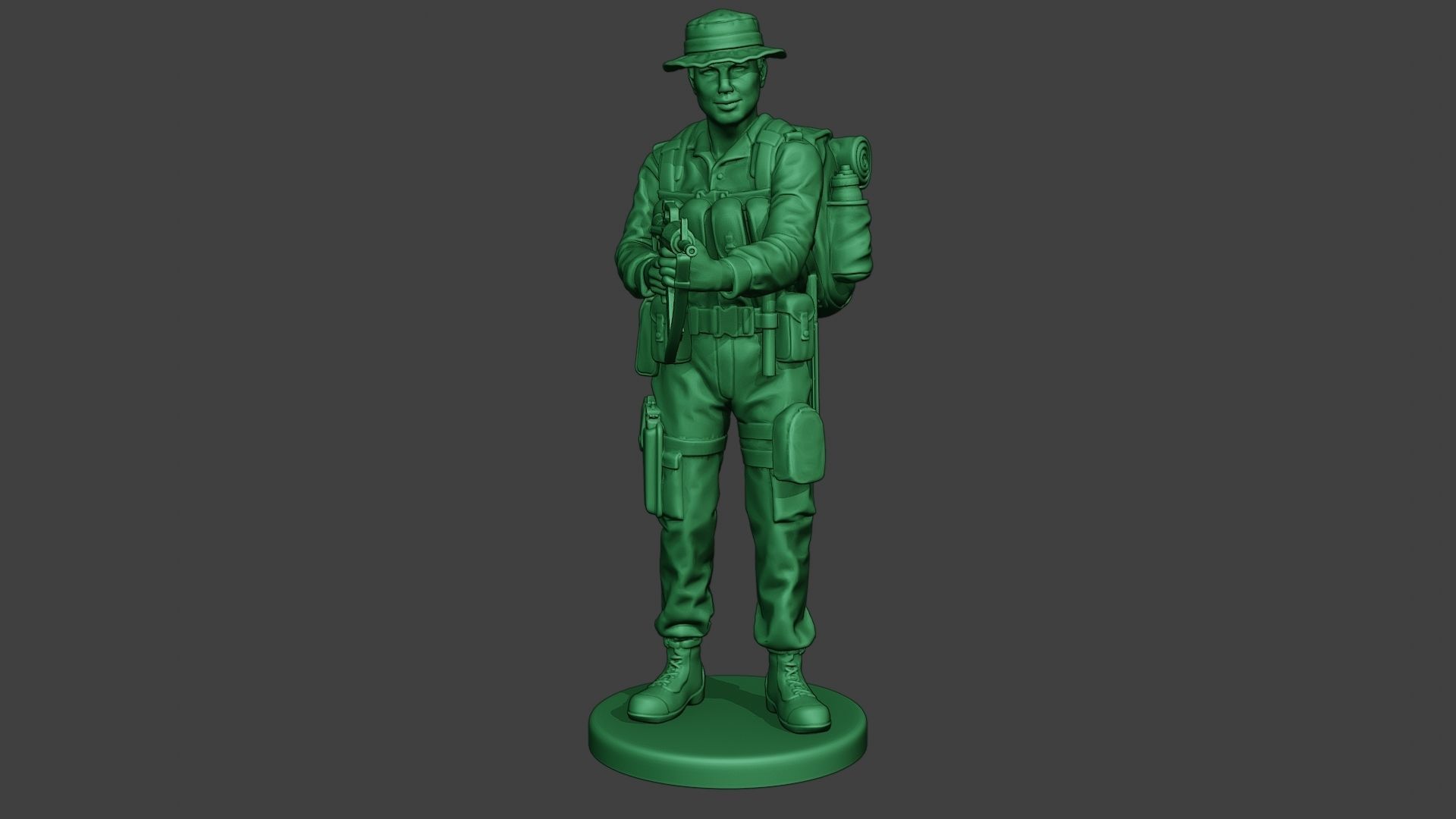 Modern Jungle Soldier Action MJS1 3D print model_11