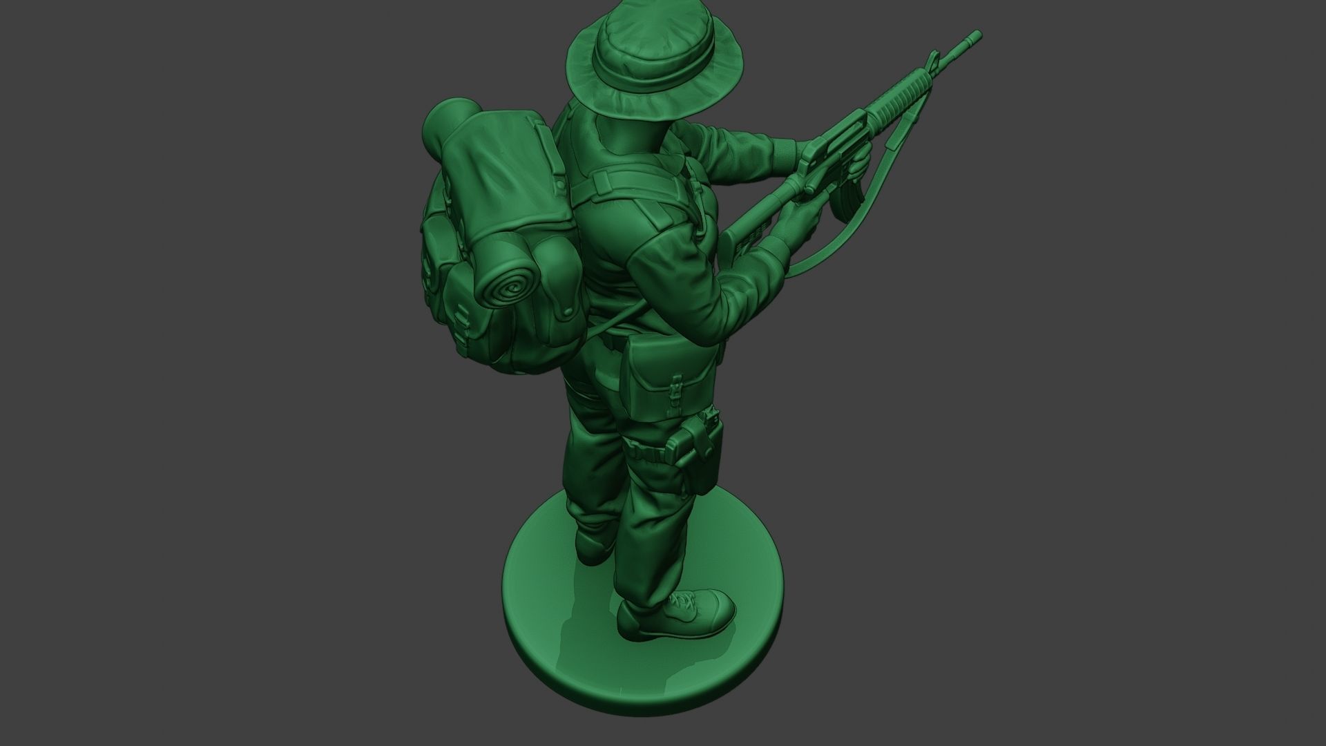 Modern Jungle Soldier Action MJS1 3D print model_23