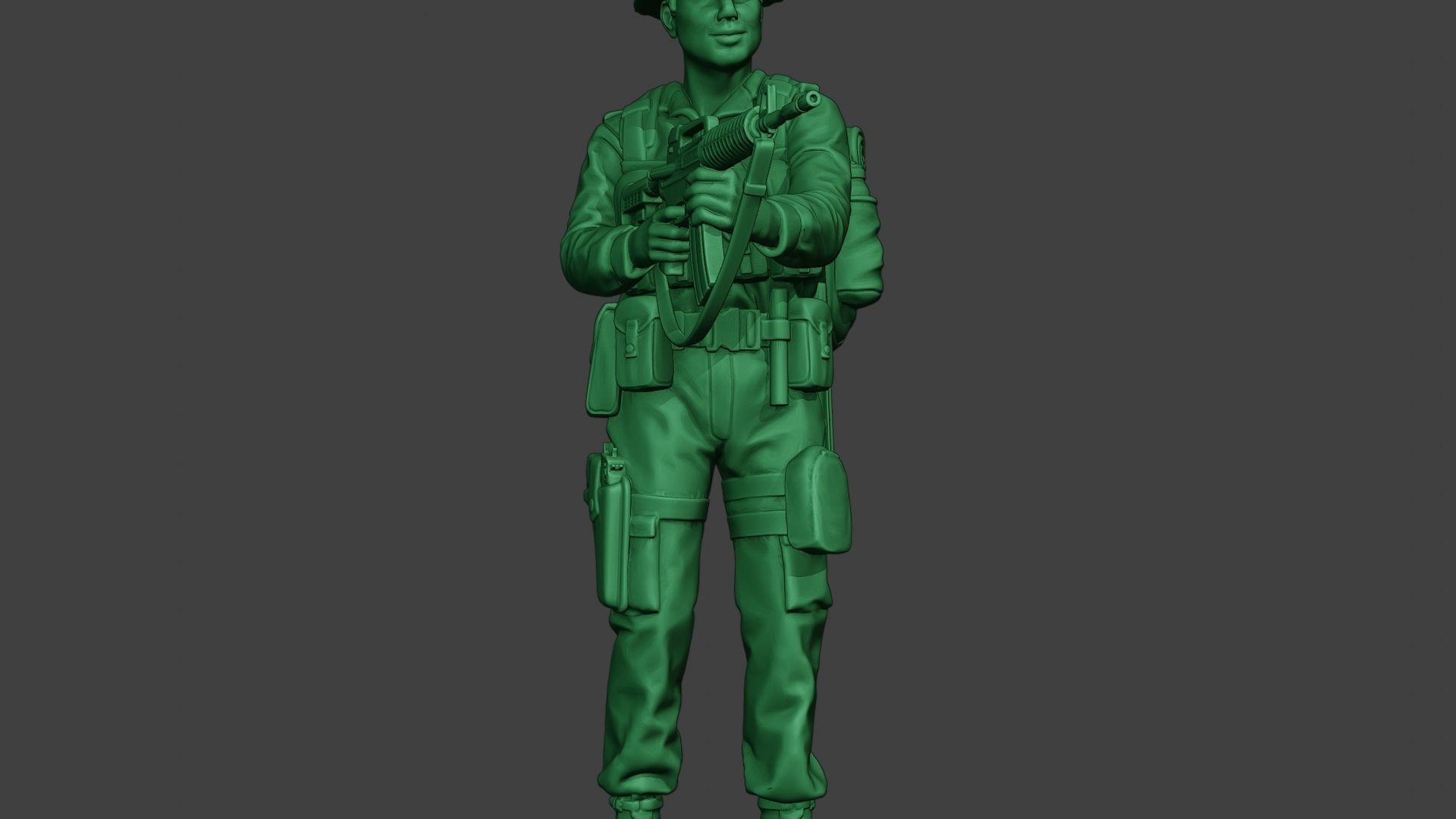 Modern Jungle Soldier Action MJS1 3D print model_29