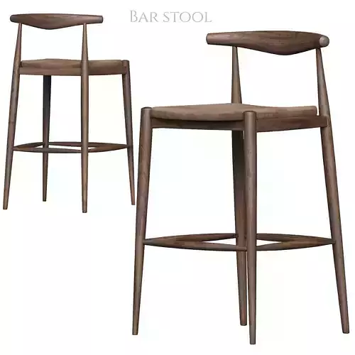 Bar stool corona visualisation 3D model