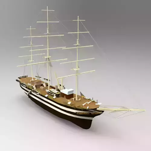 USS Constitution Ship 3D model USS Constitution Ship 3D model
