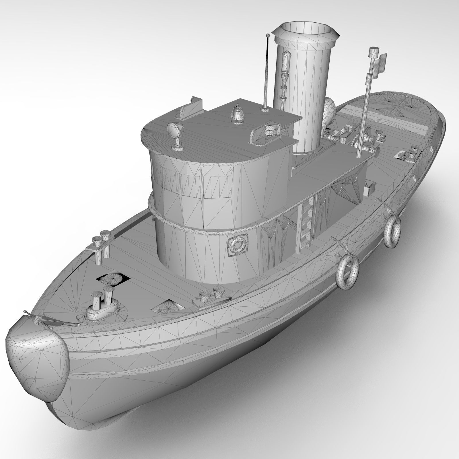 Tug boat 3D model_8