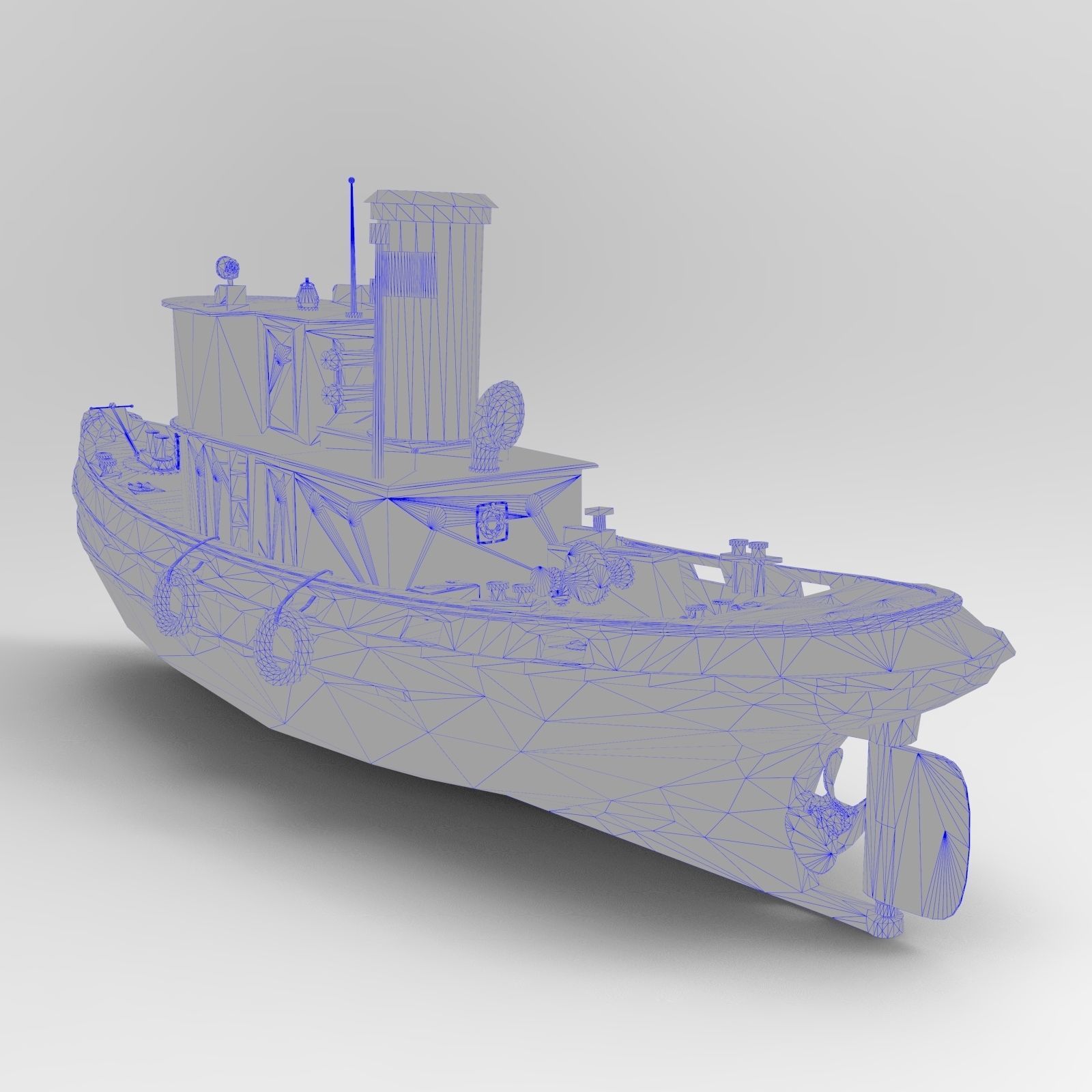 Tug boat 3D model_7