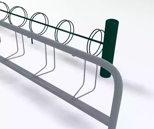 2X Bicycle racks 3D model
