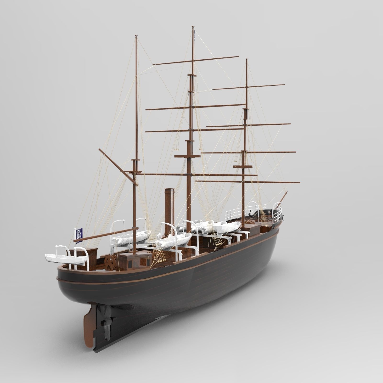 Tall Ship 3D model_3