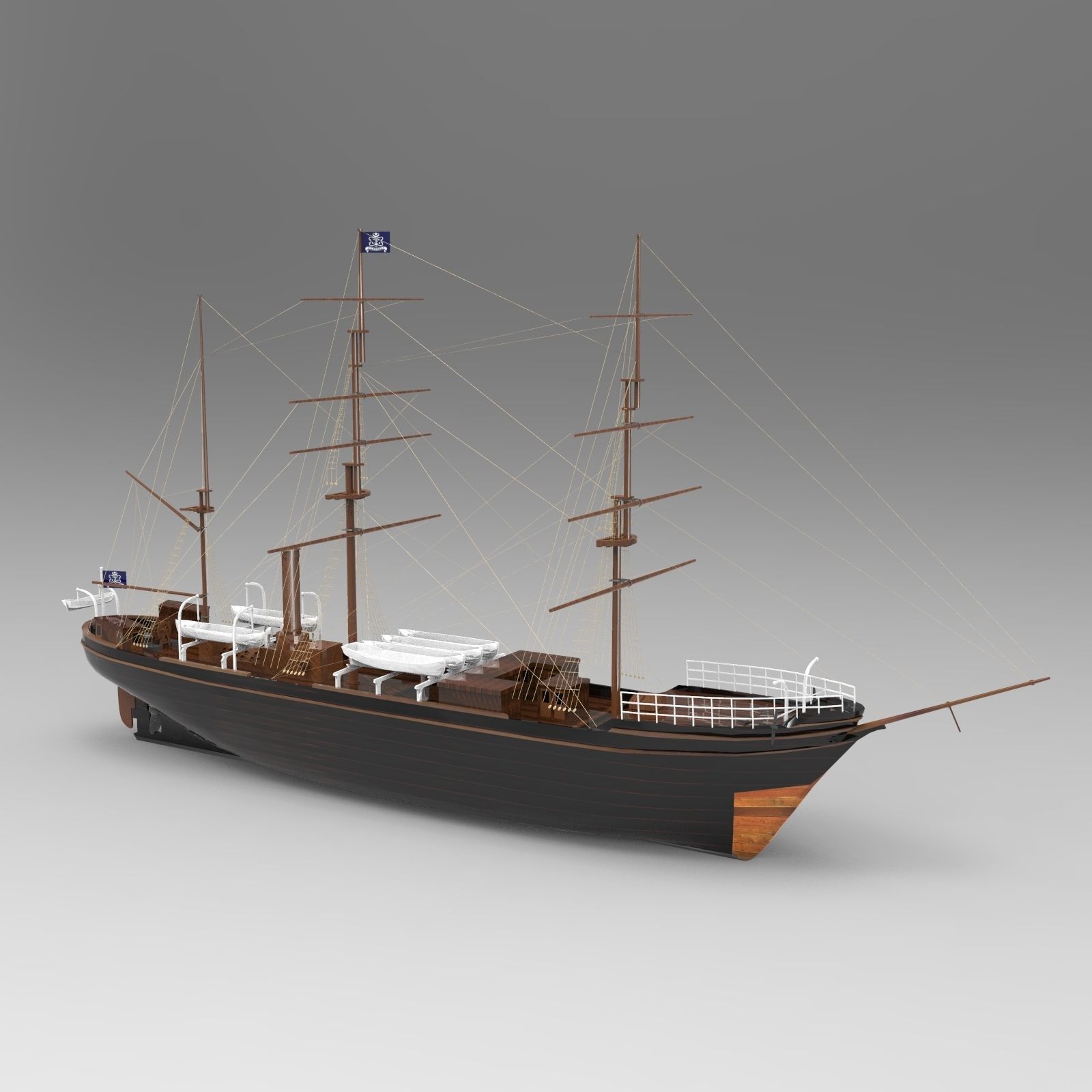 Tall Ship 3D model_1