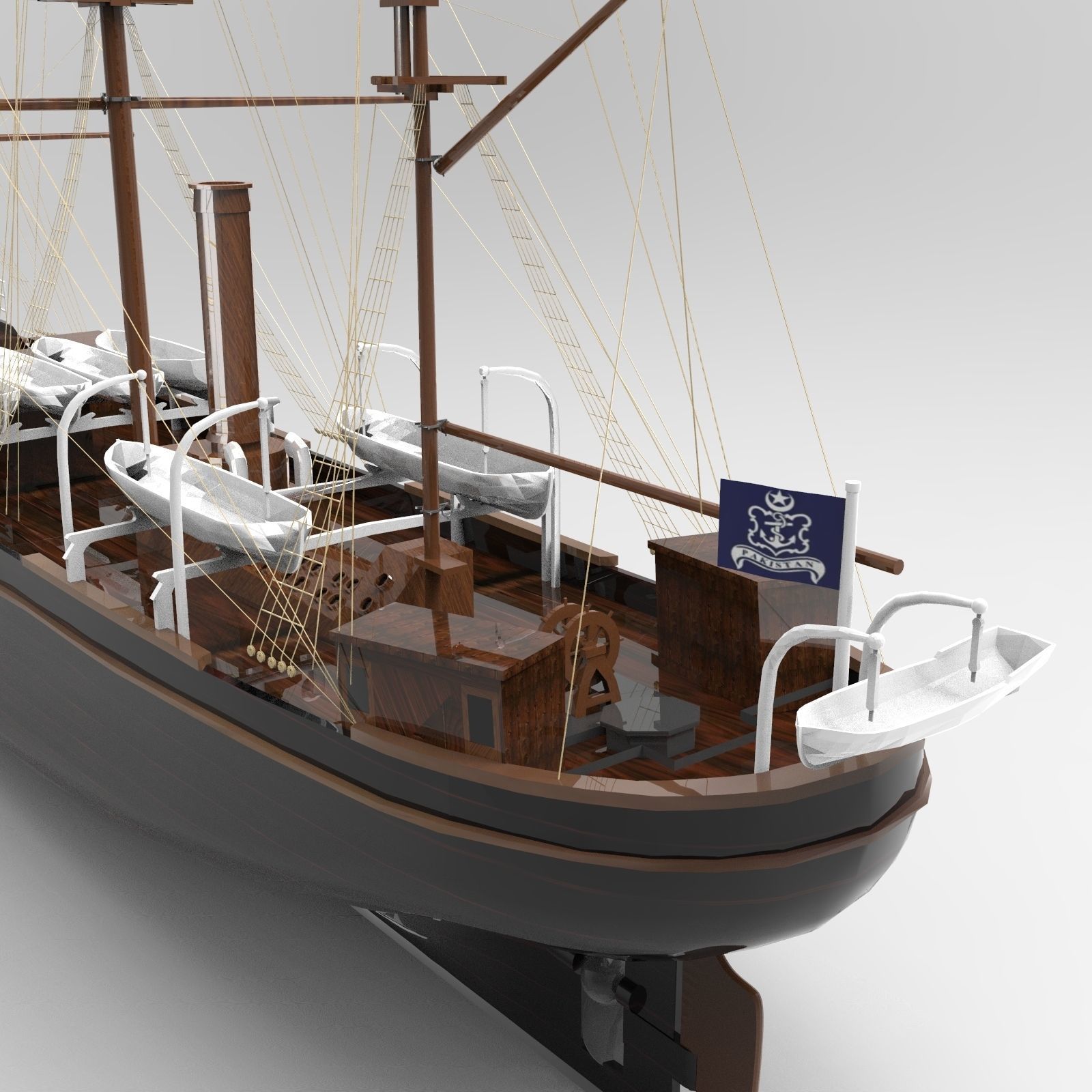 Tall Ship 3D model_6