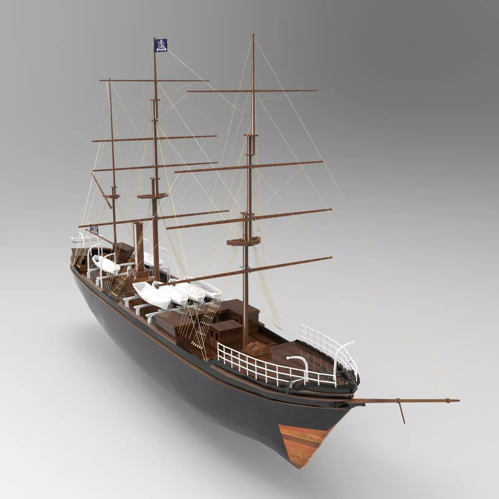 Tall Ship 3D model_0