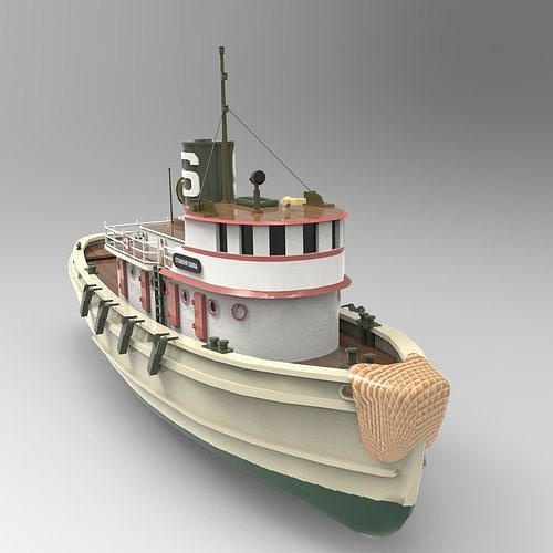 Steamship Karina 3D model