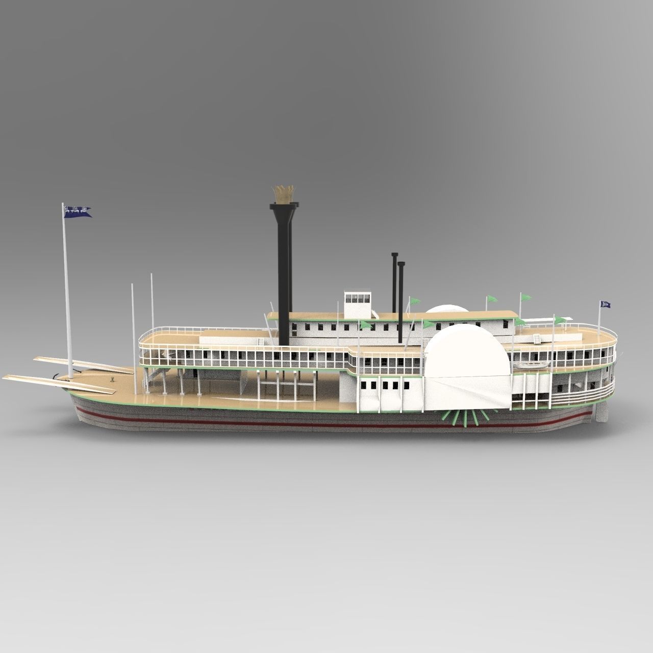 SBM Queen Ship 3D model_2
