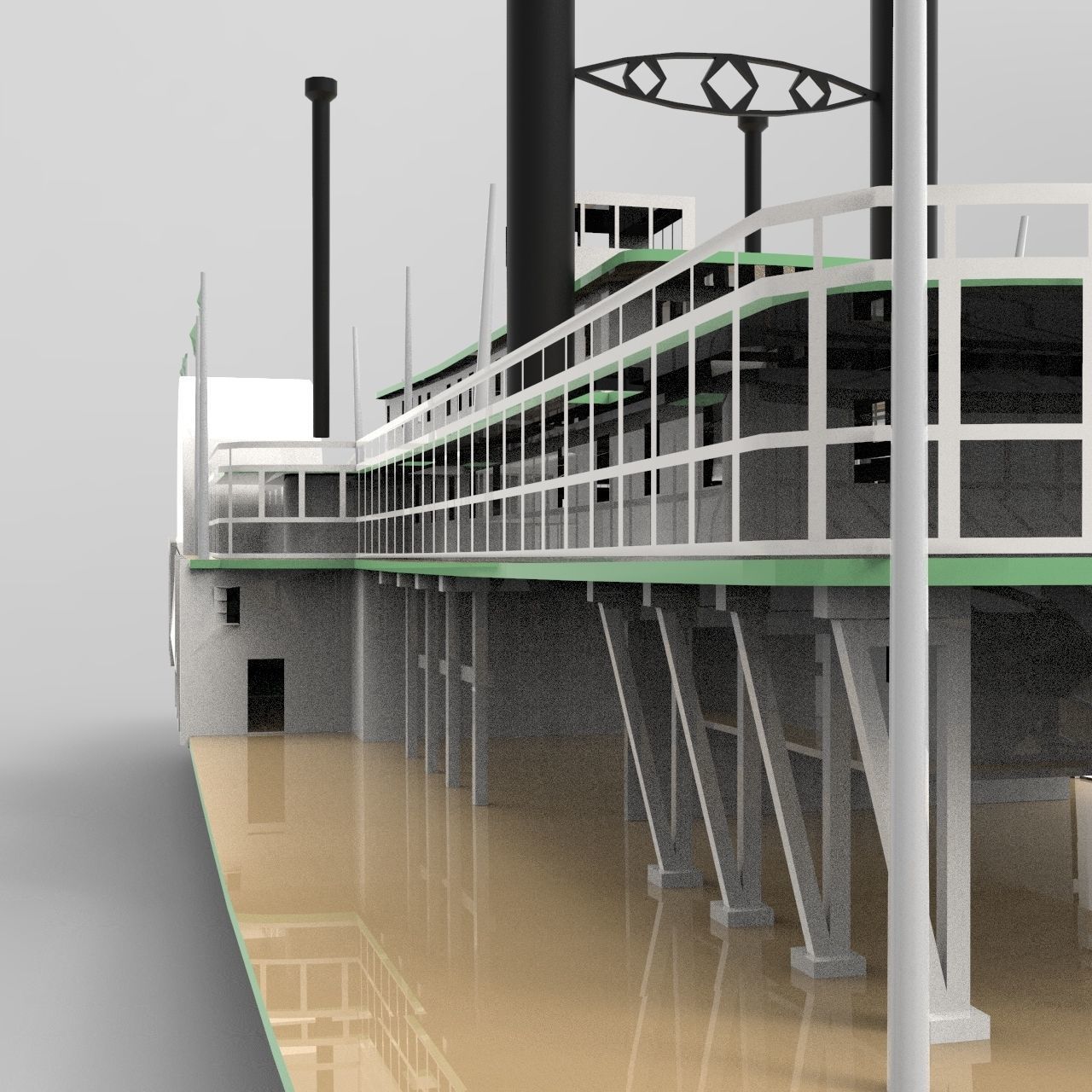 SBM Queen Ship 3D model_7