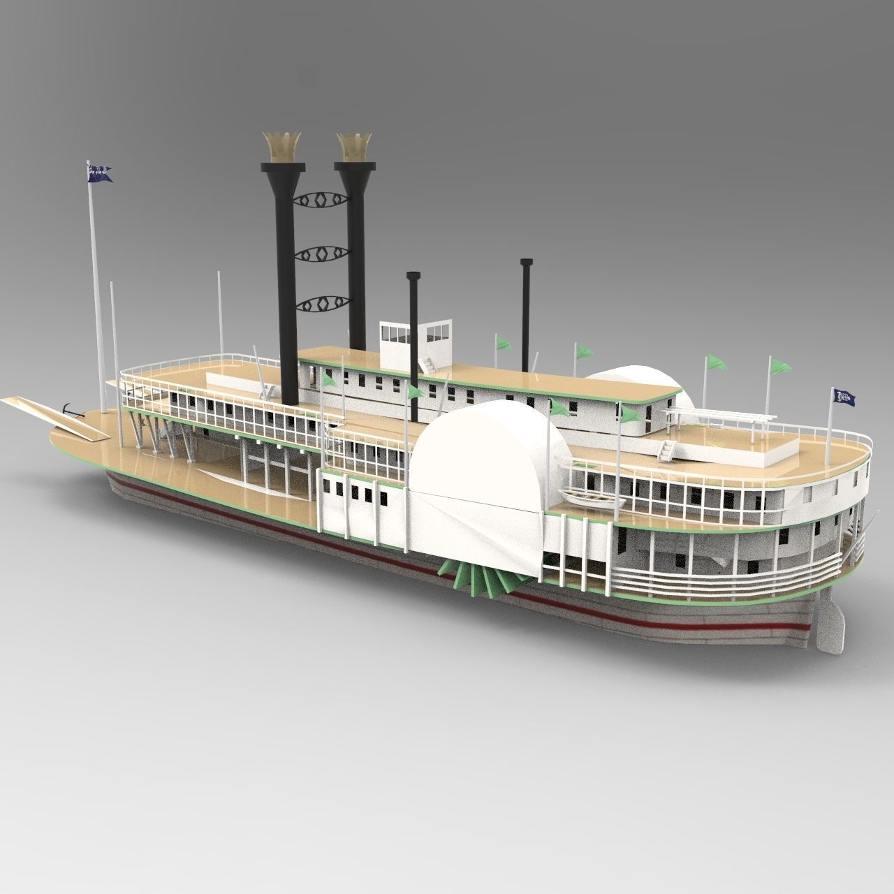 SBM Queen Ship 3D model_1