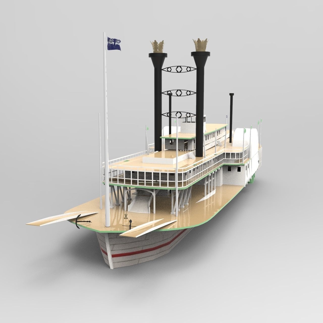 SBM Queen Ship 3D model_4