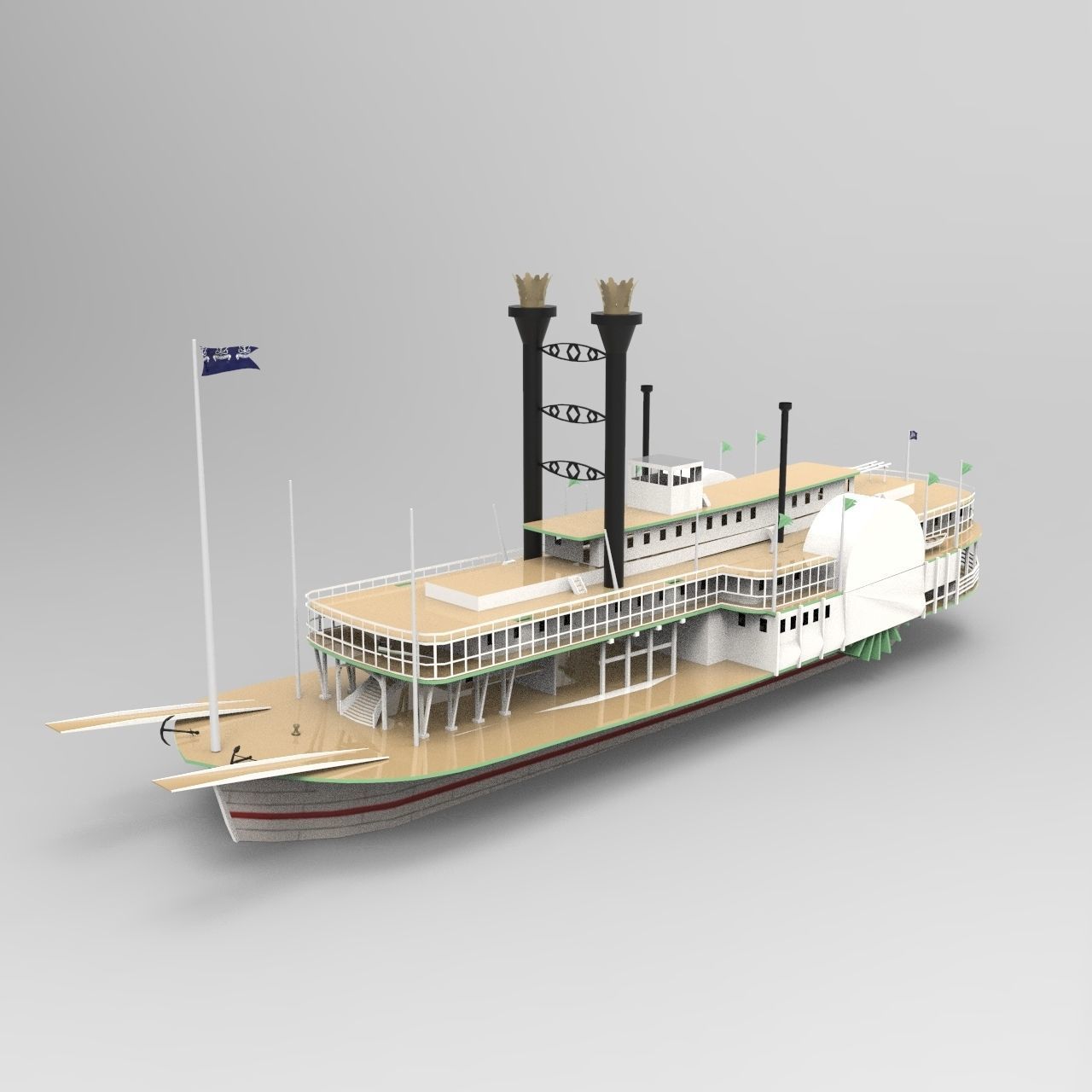 SBM Queen Ship 3D model_3