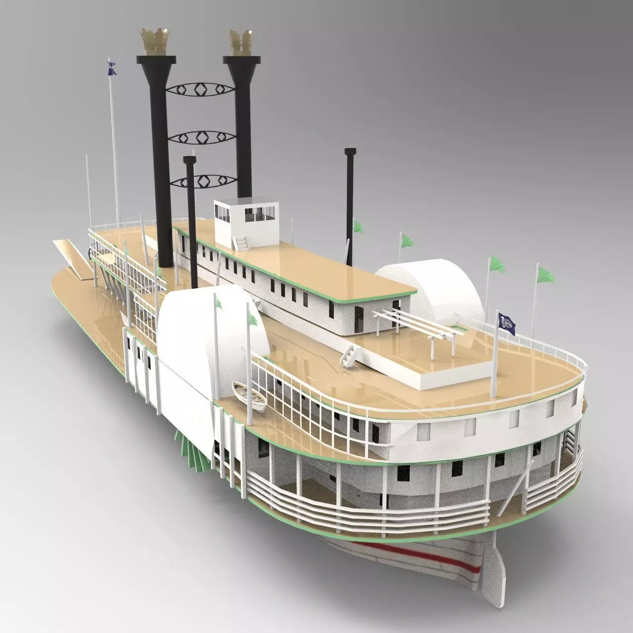 SBM Queen Ship 3D model_0