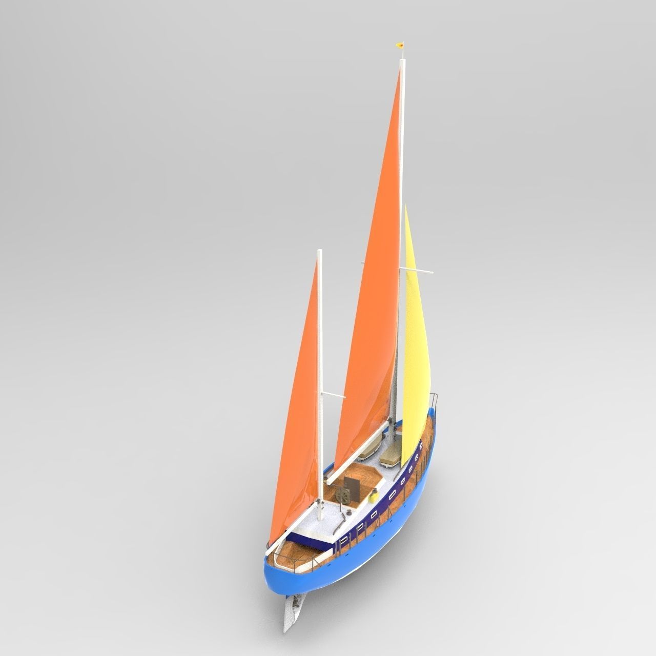 Flagship Boat 2 3D model_6