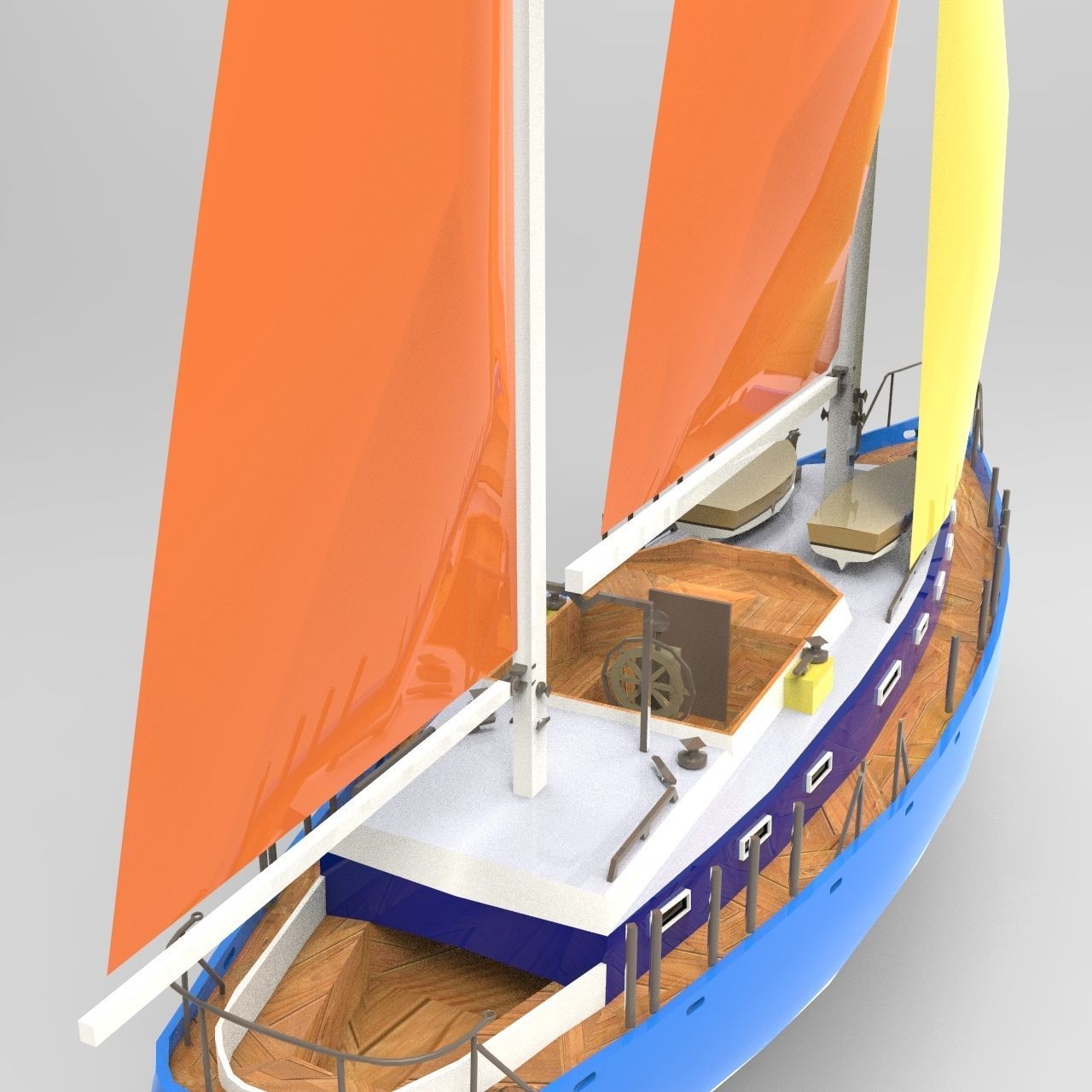 Flagship Boat 2 3D model_7
