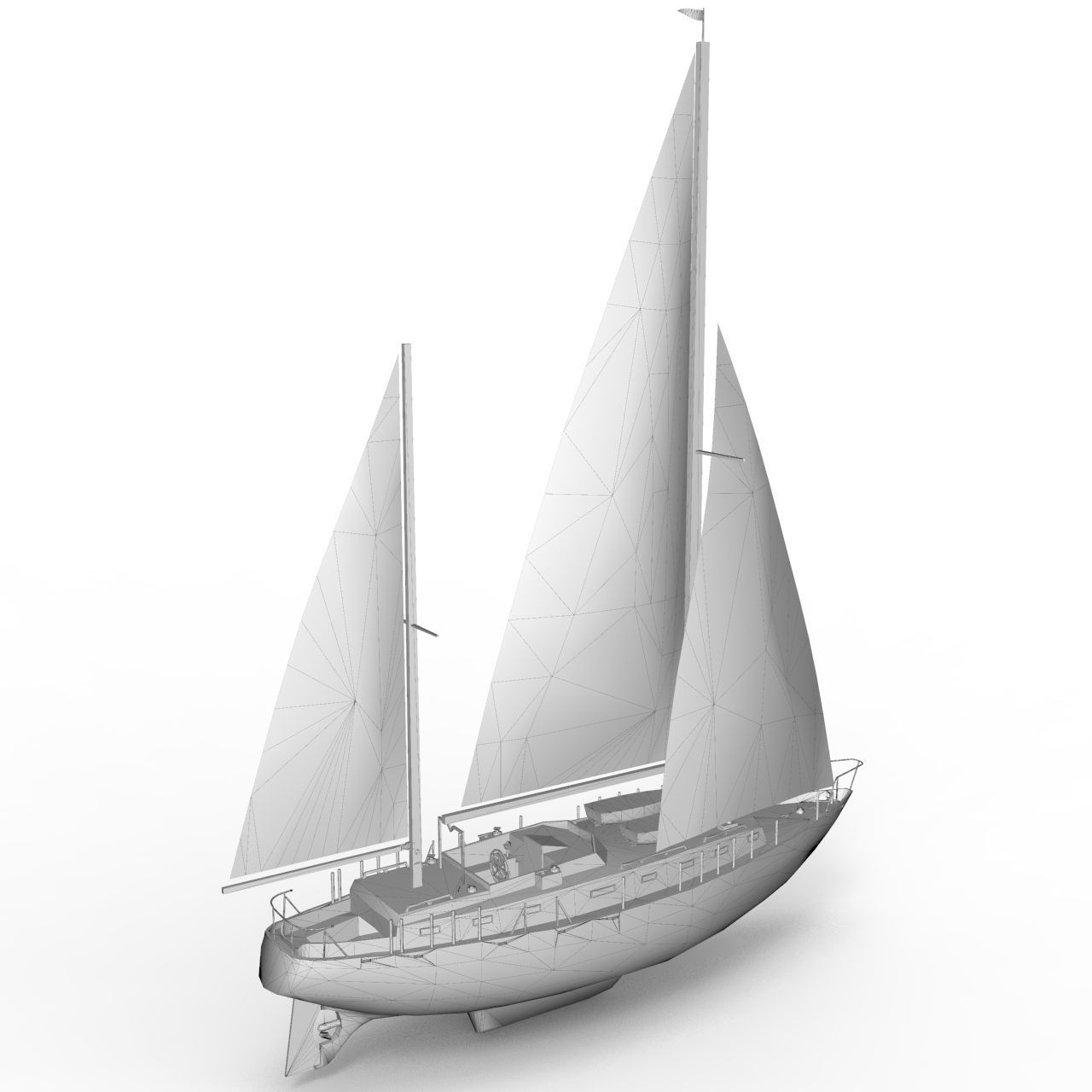 Flagship Boat 2 3D model_8