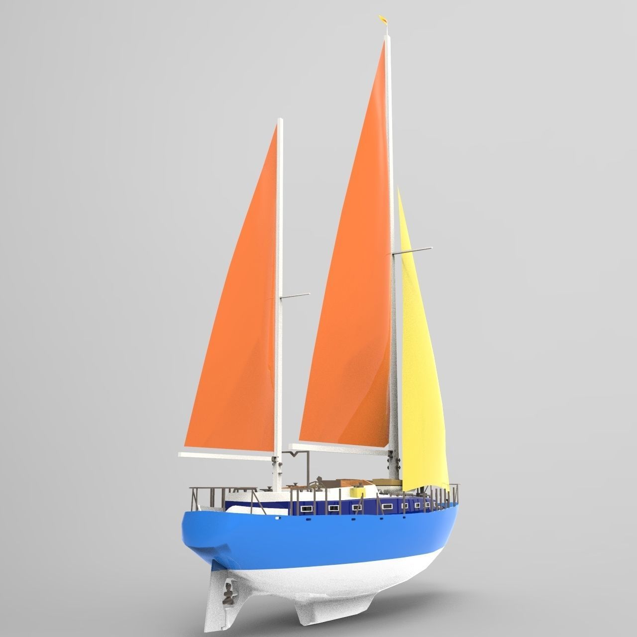 Flagship Boat 2 3D model_4