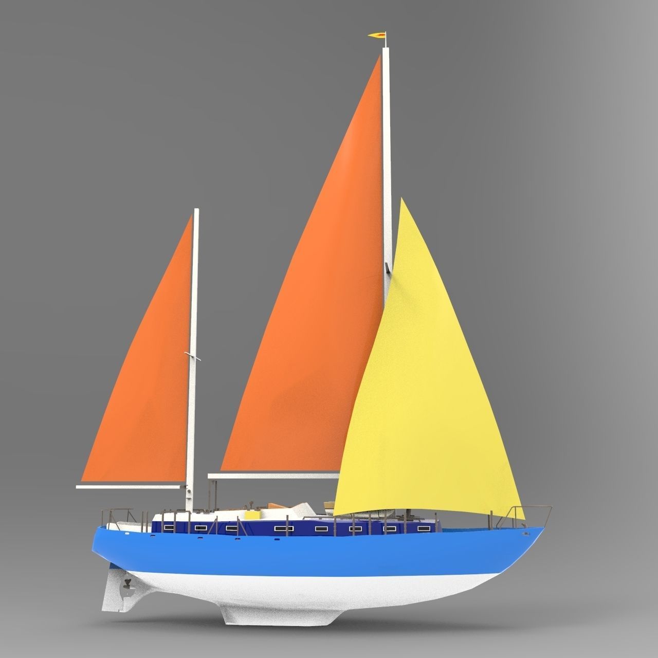 Flagship Boat 2 3D model_2