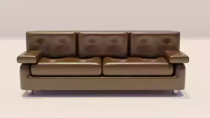 Sofa 3D model leather